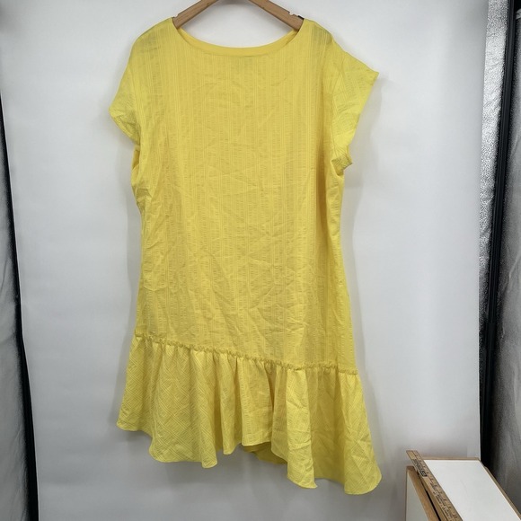 NWT Vince Camuto‎ Orange Ruffle Flutter Sleeve Dress Size 10 Women - Picture 7 of 9